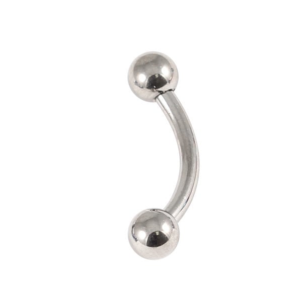 Gothic Twilight Body Jewellery Steel Micro Curved Barbell Banana